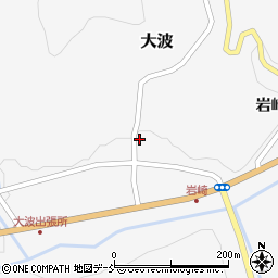 福島県福島市大波（椚町）周辺の地図