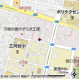福島三河町郵便局周辺の地図