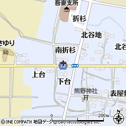 福島県福島市笹木野下台31周辺の地図