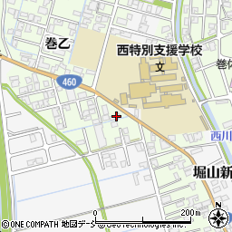 新潟県新潟市西蒲区巻乙1594周辺の地図