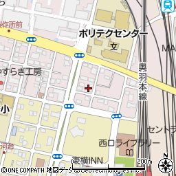 福島県福島市三河北町周辺の地図