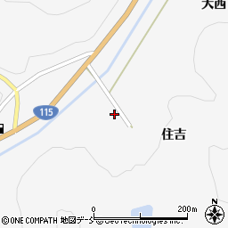 福島県福島市大波住吉37周辺の地図