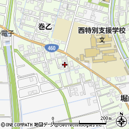 新潟県新潟市西蒲区巻乙1596周辺の地図