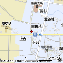 福島県福島市笹木野下台30周辺の地図