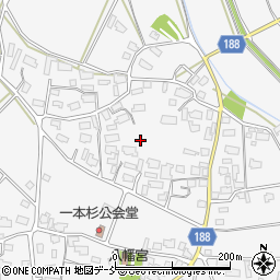 新潟県五泉市一本杉周辺の地図