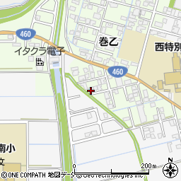 新潟県新潟市西蒲区巻乙1588周辺の地図