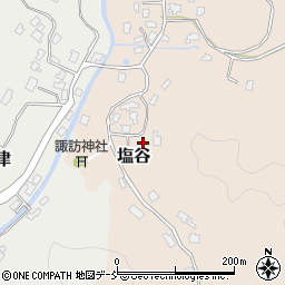 新潟県新潟市秋葉区塩谷周辺の地図