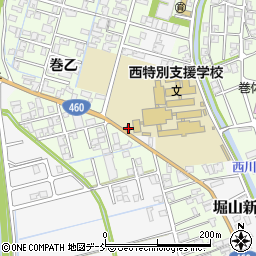 新潟県新潟市西蒲区巻乙157周辺の地図