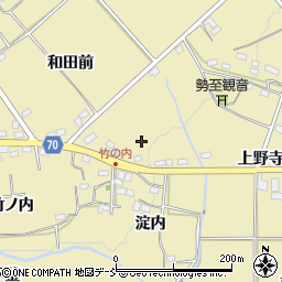 福島県福島市上野寺辻内周辺の地図