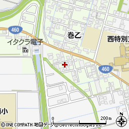 新潟県新潟市西蒲区巻乙1589-6周辺の地図