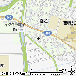 新潟県新潟市西蒲区巻乙1589-6周辺の地図