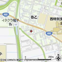 新潟県新潟市西蒲区巻乙1589-5周辺の地図