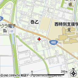 新潟県新潟市西蒲区巻乙1592周辺の地図