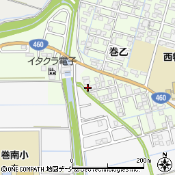 新潟県新潟市西蒲区巻乙1586周辺の地図