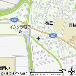 新潟県新潟市西蒲区巻乙1587-1周辺の地図