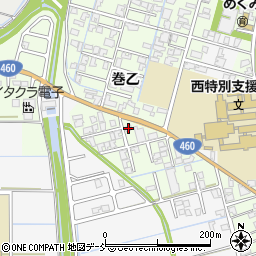 新潟県新潟市西蒲区巻乙1591-2周辺の地図