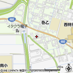 新潟県新潟市西蒲区巻乙1588-1周辺の地図