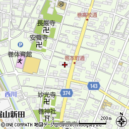 第四北越銀行巻中央支店周辺の地図