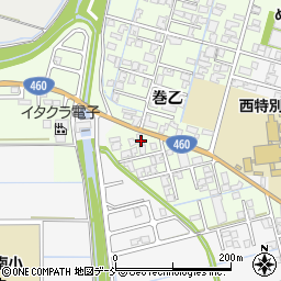 新潟県新潟市西蒲区巻乙1582周辺の地図