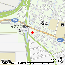 新潟県新潟市西蒲区巻乙1585周辺の地図