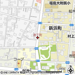 宮下町周辺の地図
