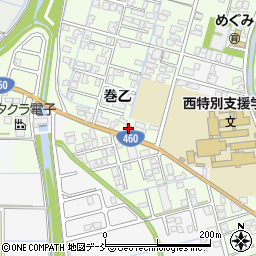 新潟県新潟市西蒲区巻乙167周辺の地図