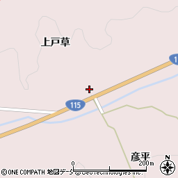 福島県伊達市霊山町石田上戸草32周辺の地図