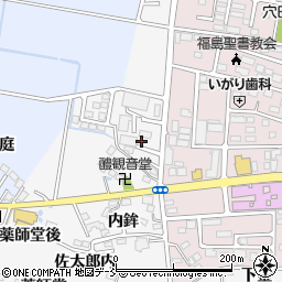 福島県福島市下野寺（北田）周辺の地図