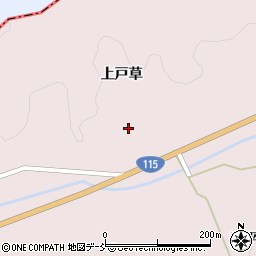 福島県伊達市霊山町石田上戸草周辺の地図