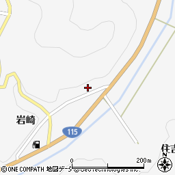 福島県福島市大波五倫平周辺の地図