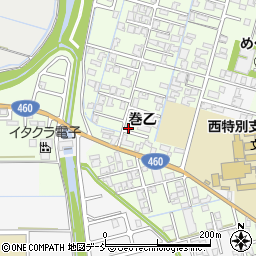 新潟県新潟市西蒲区巻乙198周辺の地図