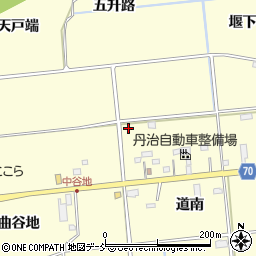 福島県福島市二子塚道北周辺の地図