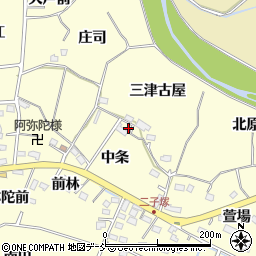 福島県福島市二子塚中条31周辺の地図
