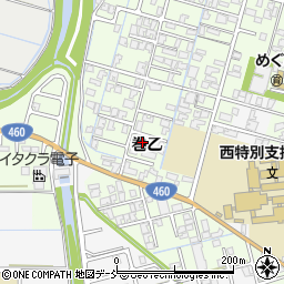 新潟県新潟市西蒲区巻乙200-18周辺の地図