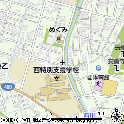 新潟県新潟市西蒲区巻乙5周辺の地図