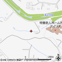 福島県福島市在庭坂（侭下）周辺の地図