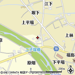 福島県福島市二子塚原畑35周辺の地図