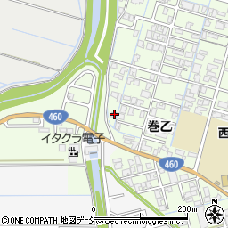 新潟県新潟市西蒲区巻乙221周辺の地図