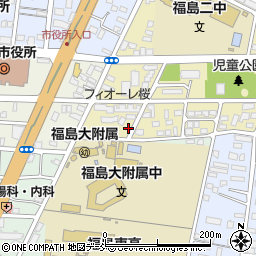 福島県福島市桜木町1-21周辺の地図