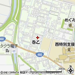 新潟県新潟市西蒲区巻乙200-8周辺の地図