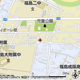 福島県福島市桜木町11-2周辺の地図