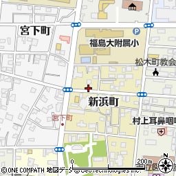 福島新浜町郵便局周辺の地図