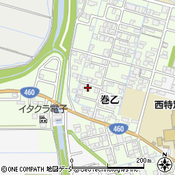 新潟県新潟市西蒲区巻乙214周辺の地図