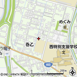 新潟県新潟市西蒲区巻乙191周辺の地図
