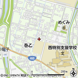 新潟県新潟市西蒲区巻乙190周辺の地図