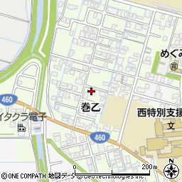 新潟県新潟市西蒲区巻乙205周辺の地図