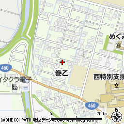 新潟県新潟市西蒲区巻乙205周辺の地図