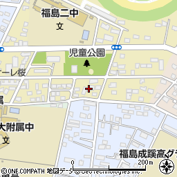 福島県福島市桜木町11周辺の地図