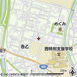 新潟県新潟市西蒲区巻乙179周辺の地図