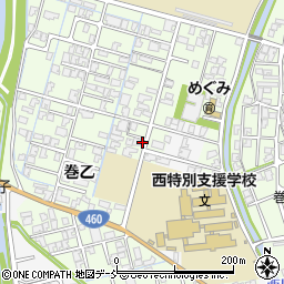 新潟県新潟市西蒲区巻乙179-2周辺の地図